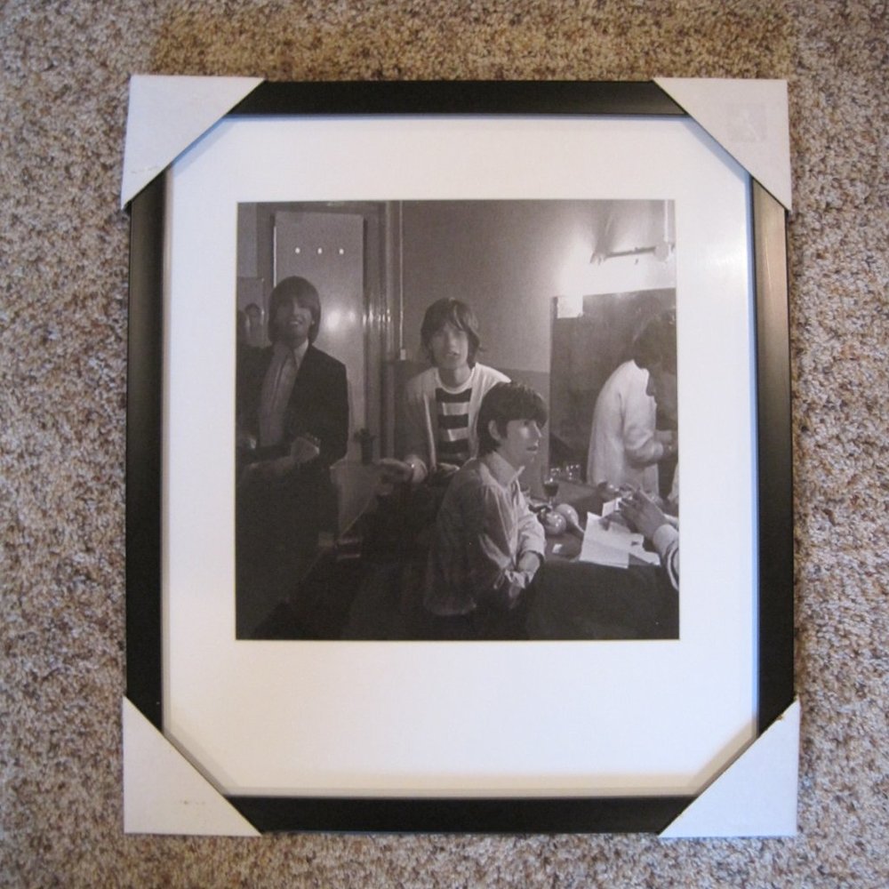 NIB The Rolling Stones rock band 14"x16"  framed